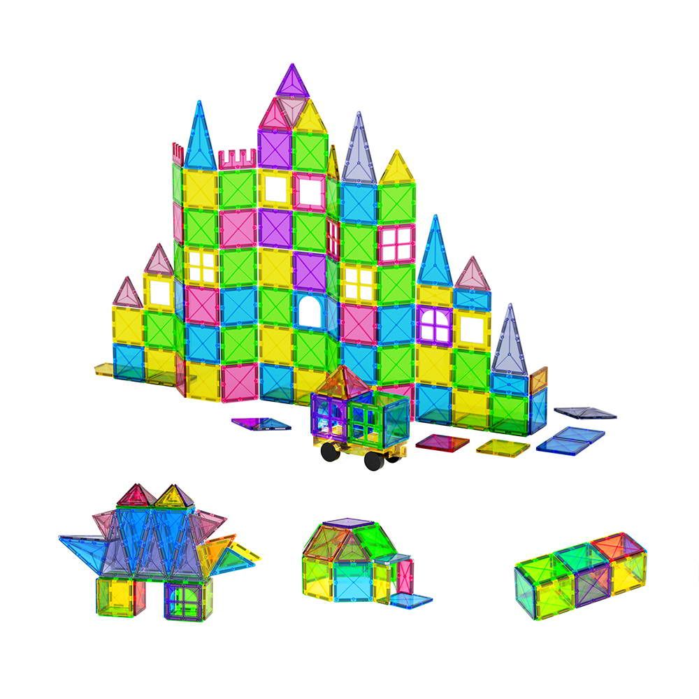 Keezi 100pcs Kids Magnetic Tiles Blocks Building Educational Toys Children Gift PLAY-MAGNETIC-100