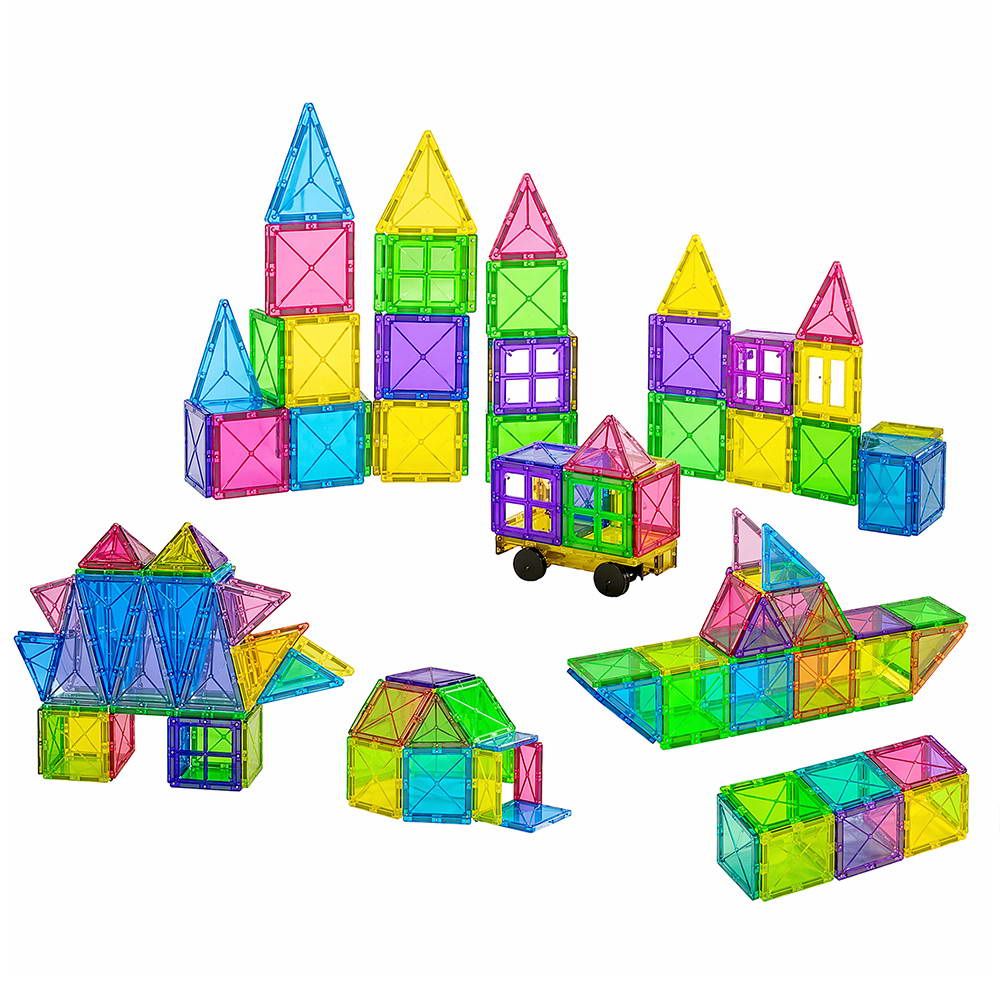 Keezi 120pcs Kids Magnetic Tiles Blocks Building Educational Toys Children Gift PLAY-MAGNETIC-120