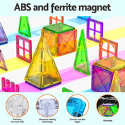 Keezi 60pcs Kids Magnetic Tiles Blocks Building Educational Toys Children Gift PLAY-MAGNETIC-60