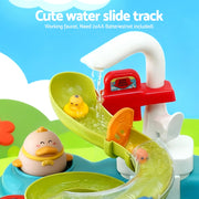 Keezi Kids Pretend Play Kitchen Sink with Faucet Floating Fishing Toys Play food PLAY-SINK-GN