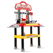 Keezi Kids Pretend Workbench DIY Tools 97 Piece Children Role Play Toys Red PLAY-TOOL-RD