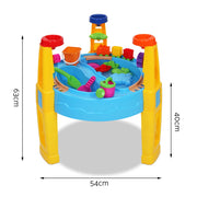 Keezi Kids Sandpit Pretend Play Set Water Sand Table Children Outdoor Toy Umbrella PLAY-UMBRELLA-BU