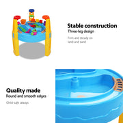 Keezi Kids Sandpit Pretend Play Set Water Sand Table Children Outdoor Toy Umbrella PLAY-UMBRELLA-BU