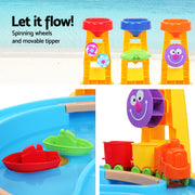 Keezi Kids Sandpit Pretend Play Set Water Sand Table Children Outdoor Toy Umbrella PLAY-UMBRELLA-BU
