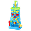 Keezi Kids Sand and Water Table Waterfall Wall Sandpit Toys Beach Shovel PLAY-WATER-DLWALL-BU