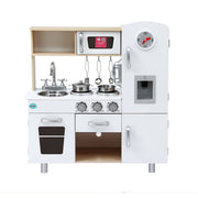 Keezi Kids Kitchen Play Set Wooden Pretend Toys Cooking Children Clock Beige PLAY-WOOD-CLOCK-BE