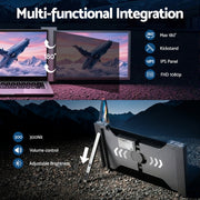 Devanti Portable Monitor Laptop Screen Extender Dual Display 1080P IPS USB C PM-S14-SI