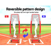 Everfit Baseball Net Pitching Kit with Stand Rebound Net Training Aid PN-B021-RD