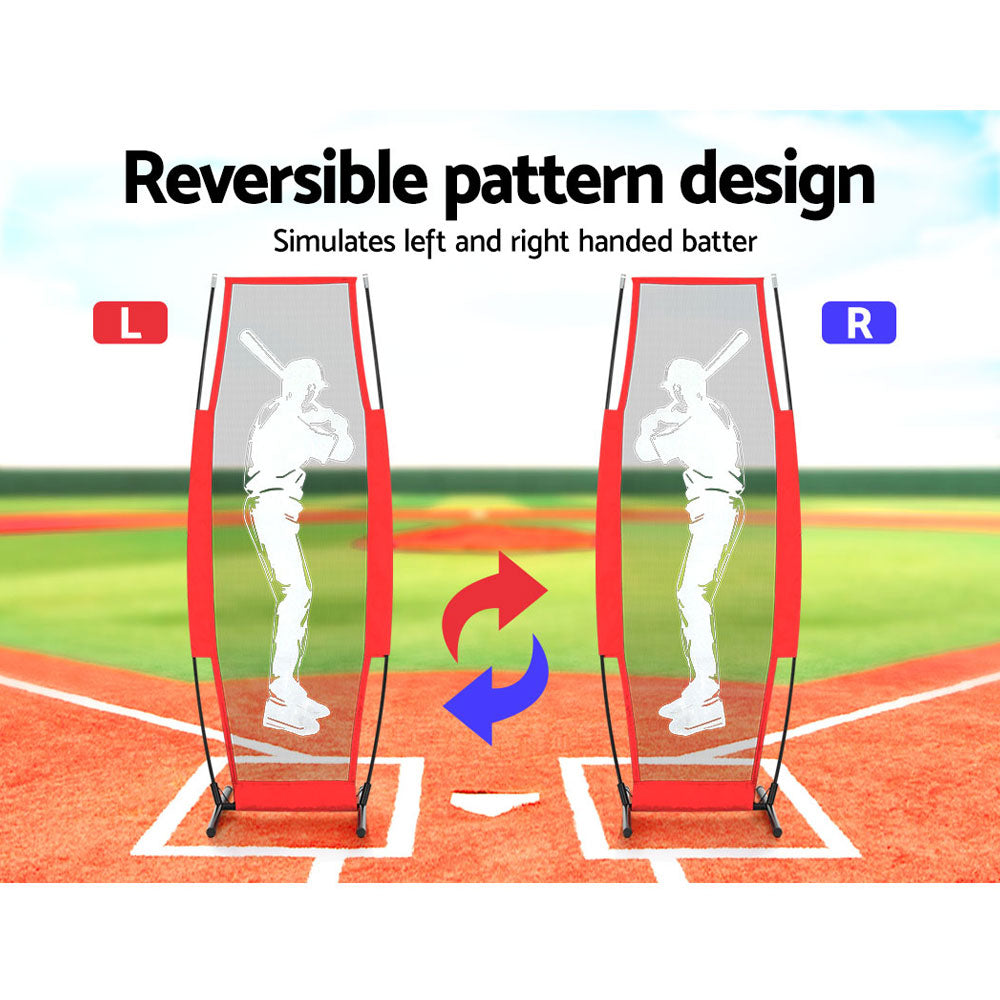 Everfit Baseball Net Pitching Kit with Stand Rebound Net Training Aid PN-B021-RD