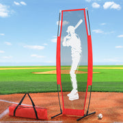Everfit Baseball Net Pitching Kit with Stand Rebound Net Training Aid PN-B021-RD