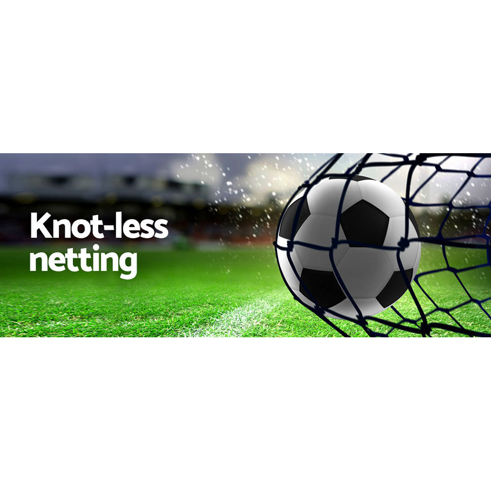 Everfit Soccer Net Baseball Pitching Football Goal Training Aid 9 Target Zone PN-B025-BL