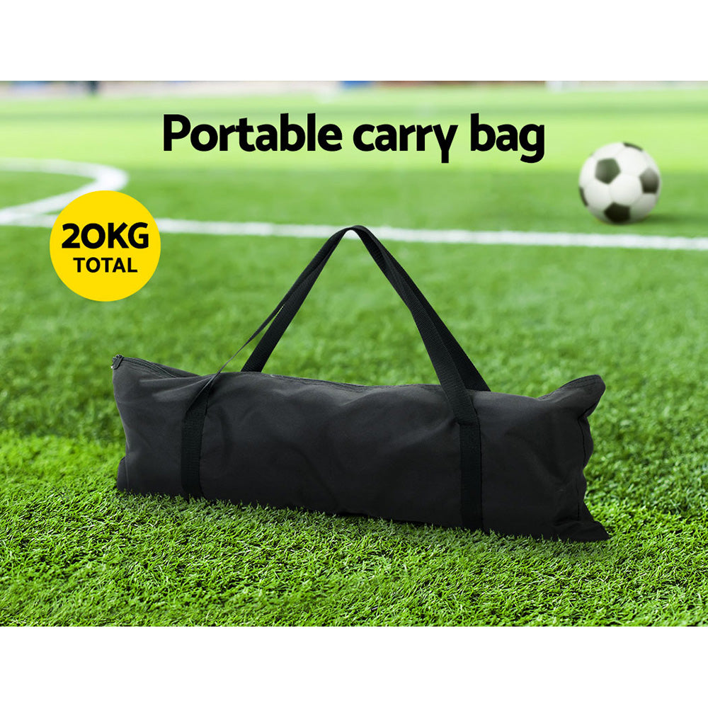 Everfit Soccer Net Baseball Pitching Football Goal Training Aid 9 Target Zone PN-B025-BL