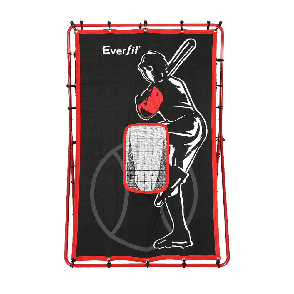 Everfit Baseball Net Rebound Pitching Kit Target Hitter 2 in 1 Training Aid PN-B027-BK
