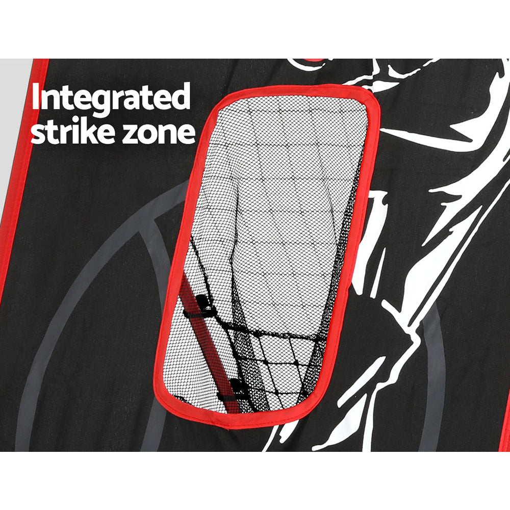 Everfit Baseball Net Rebound Pitching Kit Target Hitter 2 in 1 Training Aid PN-B027-BK