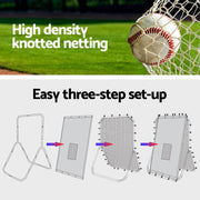 Everfit Baseball Net Rebound Pitching Kit Target Hitter 2 in 1 Training Aid PN-B027-BK