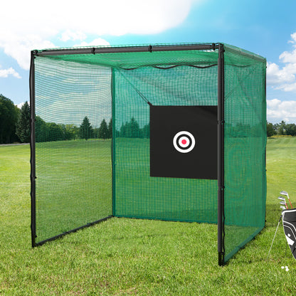 Everfit 3m Golf Practice Net Hitting Cage with Steel Frame Baseball Training PN-G001-1-BK-AB