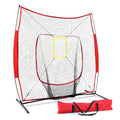 Everfit 7ft Baseball Net Pitching Kit with Stand Softball Training Aid Sports PN-R010-RD
