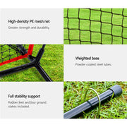 Everfit 7ft Baseball Net Pitching Kit with Stand Softball Training Aid Sports PN-R010-RD