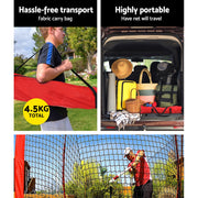 Everfit 7ft Baseball Net Pitching Kit with Stand Softball Training Aid Sports PN-R010-RD