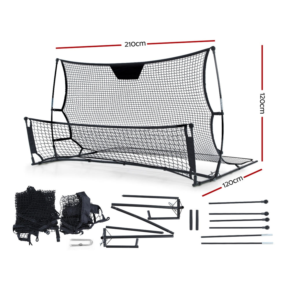 Everfit 2.1m Football Soccer Net Portable Goal Net Rebounder Sports Training PN-S015-XL-BK
