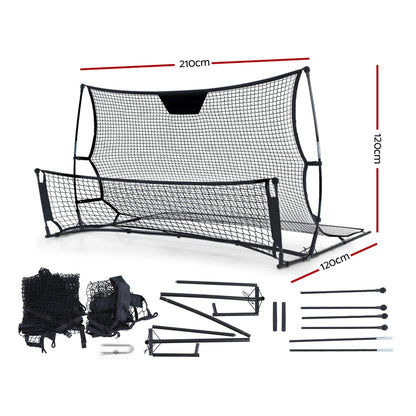 Everfit 2.1m Football Soccer Net Portable Goal Net Rebounder Sports Training PN-S015-XL-BK