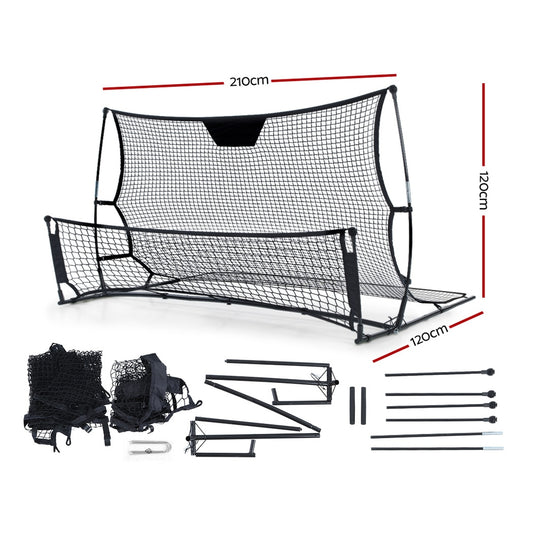 Everfit 2.1m Football Soccer Net Portable Goal Net Rebounder Sports Training PN-S015-XL-BK