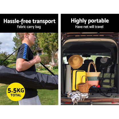 Everfit 2.1m Football Soccer Net Portable Goal Net Rebounder Sports Training PN-S015-XL-BK