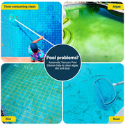 Aqua Buddy Vacuum Pool Cleaner Automatic Swimming Pool Floor Climb Wall Grey PO-CL-P1805-GY
