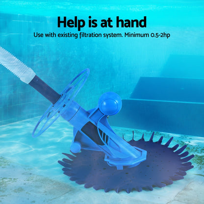 Aqua Buddy Pool Cleaner Automatic Vacuum Swimming Pool Floor Climb Wall 10M PO-CL-P1808-DIA