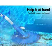 Aqua Buddy Pool Cleaner Automatic Vacuum Swimming Floor Climb Wall Pool 10M Hose PO-CL-ROUND-DIA