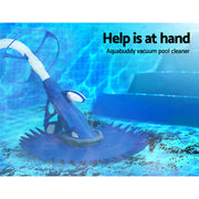 Aqua Buddy Pool Cleaner Automatic Vacuum Floor Climb Swimming Wall Pool 10M Hose PO-CL-ROUND-NA-DIA