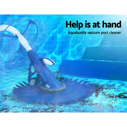 Aqua Buddy Pool Cleaner Automatic Vacuum Floor Climb Swimming Wall Pool 10M Hose PO-CL-ROUND-NA-DIA