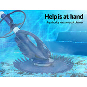 Aquabuddy Pool Cleaner Automatic Swimming Floor Climb Wall Vacuum 10M Hose PO-CL-WAVE-NA-DIA