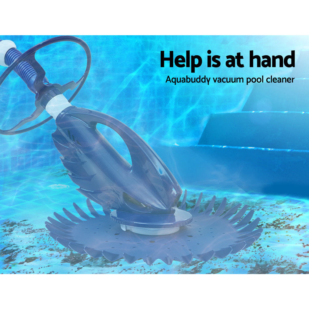 Aquabuddy Pool Cleaner Automatic Swimming Floor Climb Wall Vacuum 10M Hose PO-CL-WAVE-NA-DIA