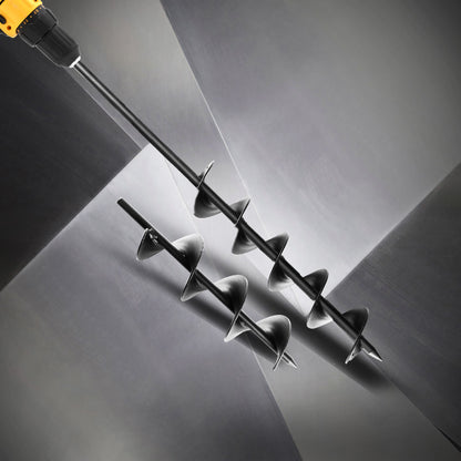 Giantz Power Garden Spiral Auger Hole Digger Earth Drill Bit 75x300 & 600mm PP-10-75X3600-BK
