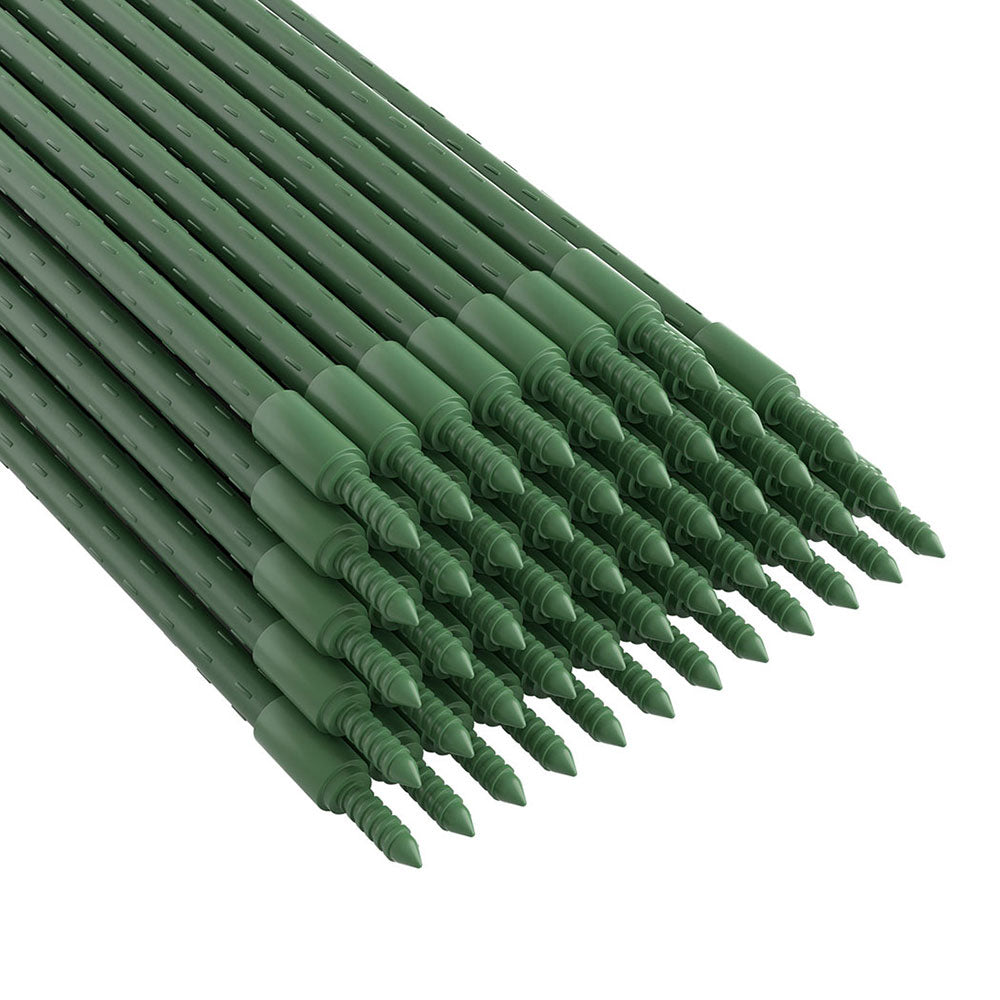 Green Fingers Garden Stakes Metal Plant Support 48pcs 60x1.1CM PS-118X11-24-GN