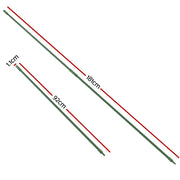 Green Fingers Garden Stakes Metal Plant Support 24pcs 92x1.1CM PS-181X11-12-GN