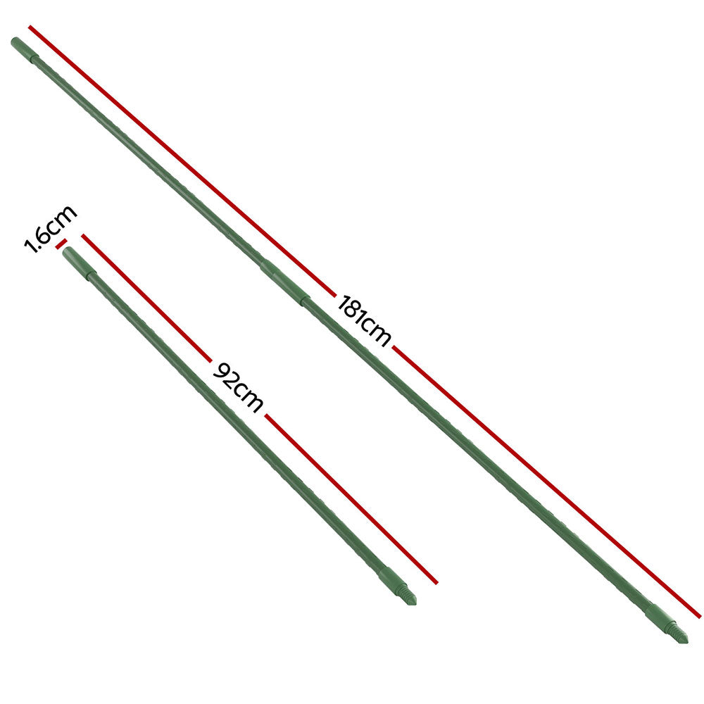 Green Fingers Garden Stakes Metal Plant Support 24pcs 92x1.6CM PS-181X16-12-GN
