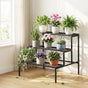 Artiss Plant Stand 3 Tier Metal Corner Plant Shelf Multiple Flower Holder Rack PS-L-3T-MT-BK