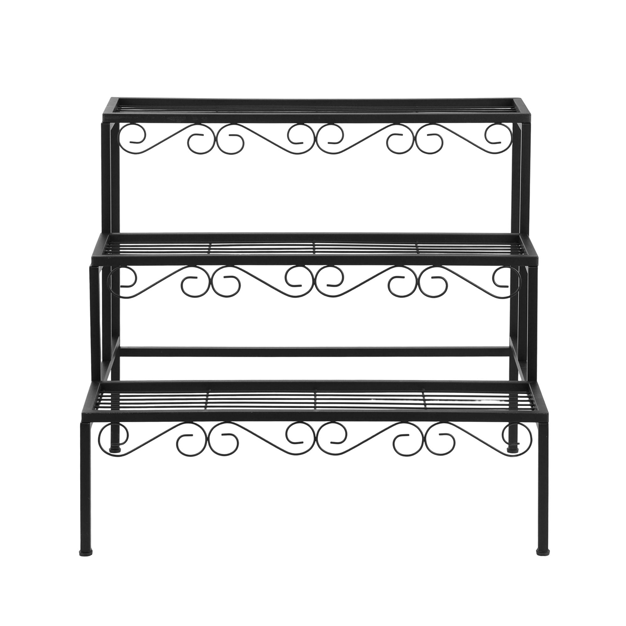 Artiss Plant Stand 3 Tier Metal Corner Plant Shelf Multiple Flower Holder Rack PS-L-3T-MT-BK