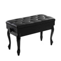 Alpha Piano Bench Stool Adjustable Height Keyboard Seat PSTOL-CUR-75-BK