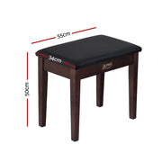 Alpha Piano Bench Stool with Storage Wooden PU Leather PSTOL-STR-55-BR