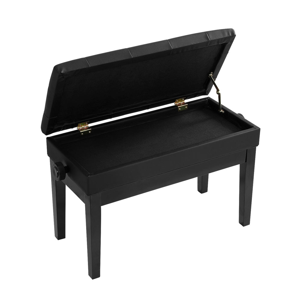 Alpha Piano Bench Stool Adjustable Height Keyboard Seat PSTOL-STR-75-BK