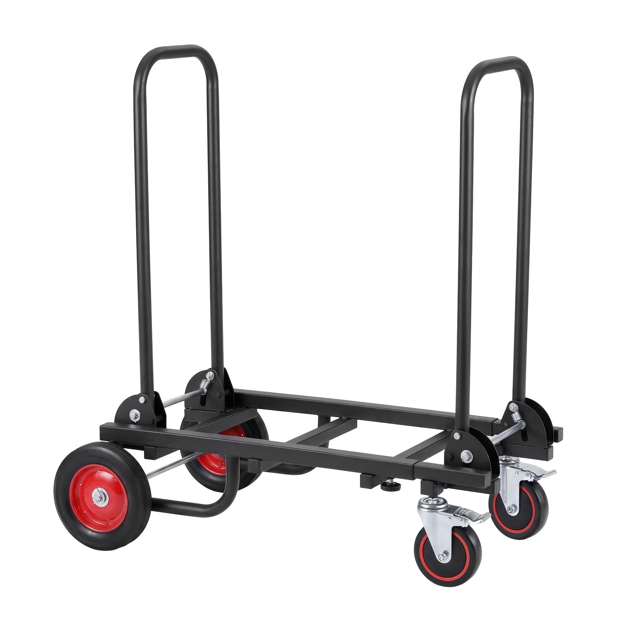 Giantz Foldable Hand Trolley Collapsible Transport Cart 180kg Load Black