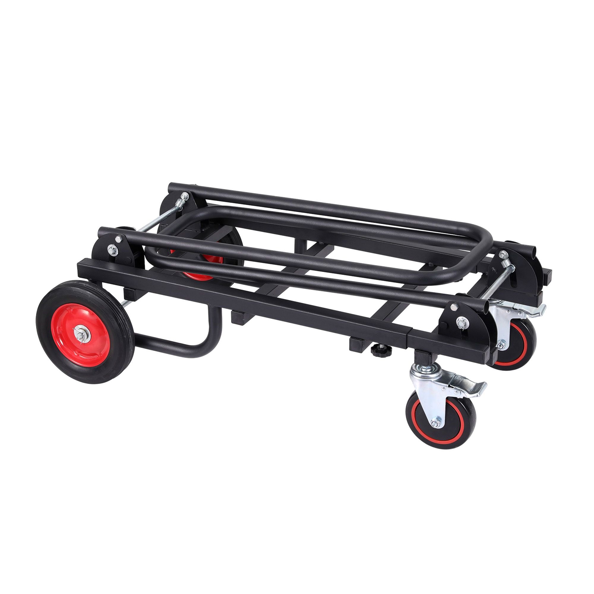 Giantz Foldable Hand Trolley Collapsible Transport Cart 180kg Load Black