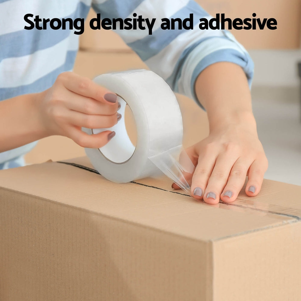 24 Rolls Packing Packaging Tape Sticky Clear Sealing Tapes Transparent 48mmx75m PT-CL-24