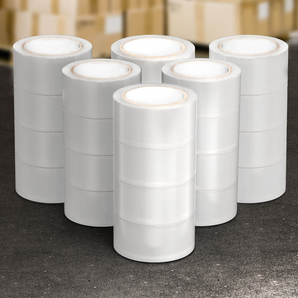 24 Rolls Packing Packaging Tape Sticky Clear Sealing Tapes Transparent 48mmx75m PT-CL-24