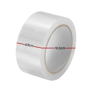 36 Rolls Packing Packaging Tape Sticky Clear Sealing Tapes Transparent 48mmx75m PT-CL-36