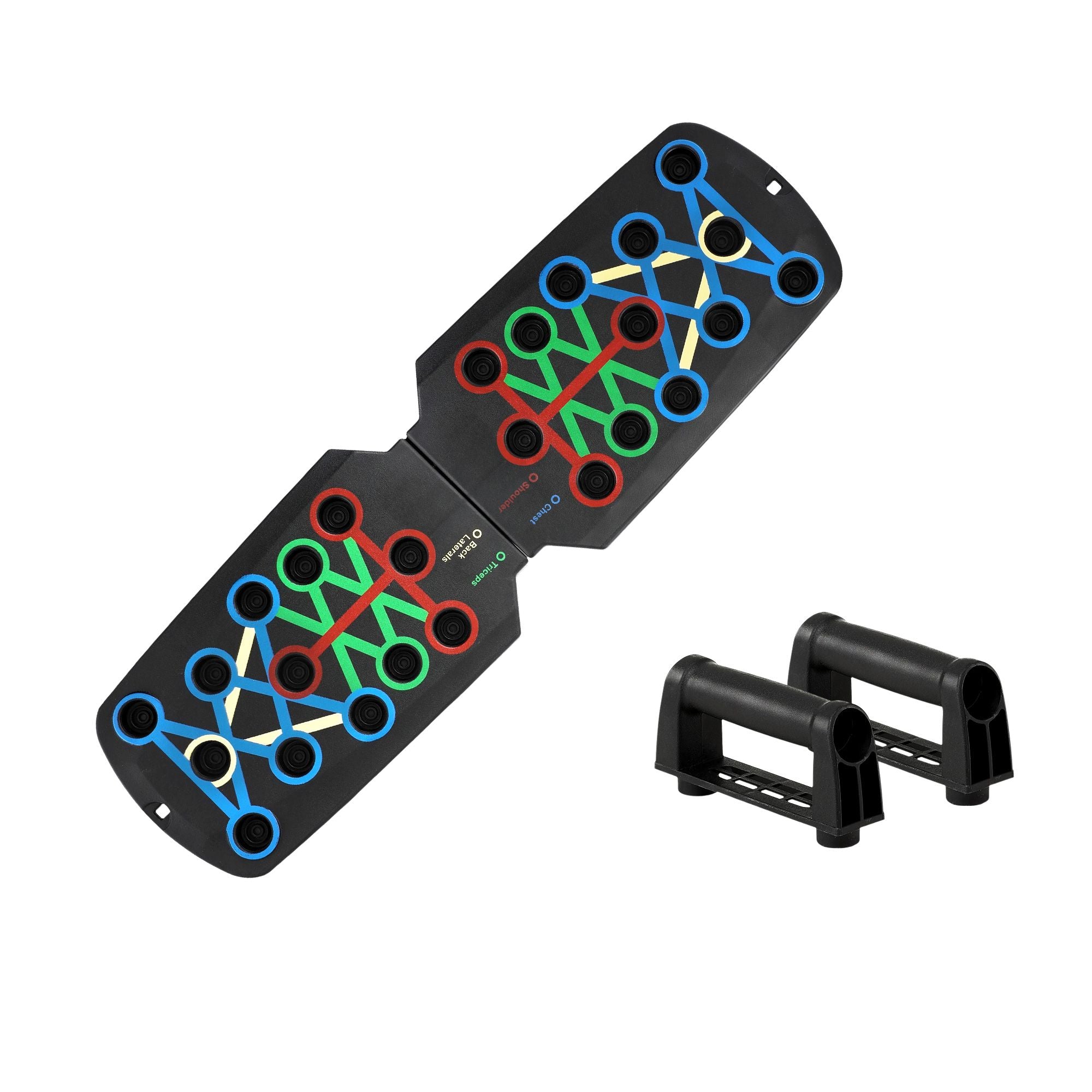 Everfit Push Up Board Home Gym Multi Function Workout Rack Black