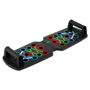 Everfit Push Up Board Home Gym Multi Function Workout Rack Black